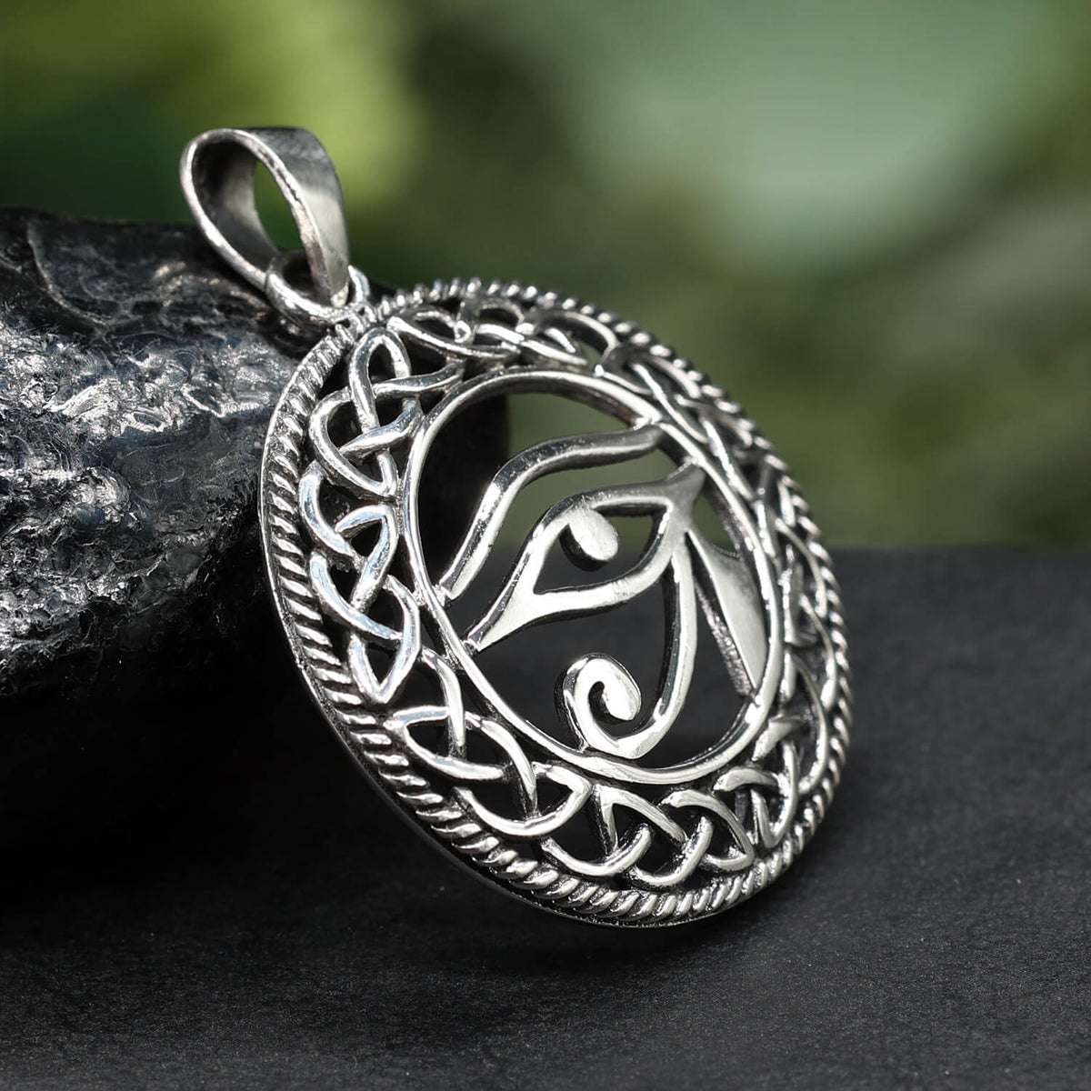 Horus Auge Silber Anhänger Sterlingsilber massiv 925 Ra