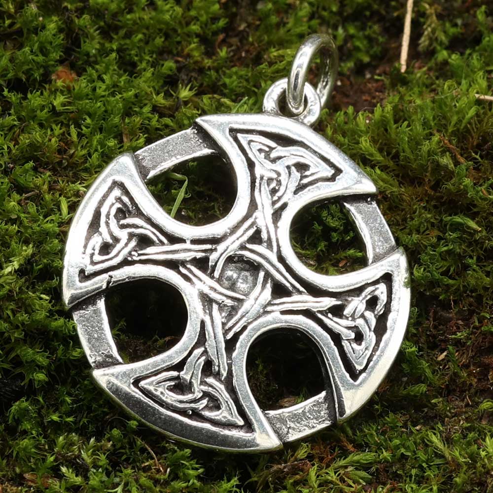 Keltisches Kreuz Anhänger 925 Silberschmuck fein gearbeitet