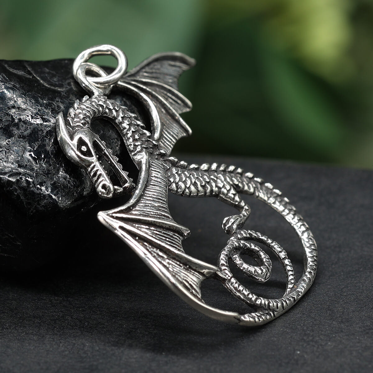 Drachen  Silber Anhänger Sterlingsilber massiv 925