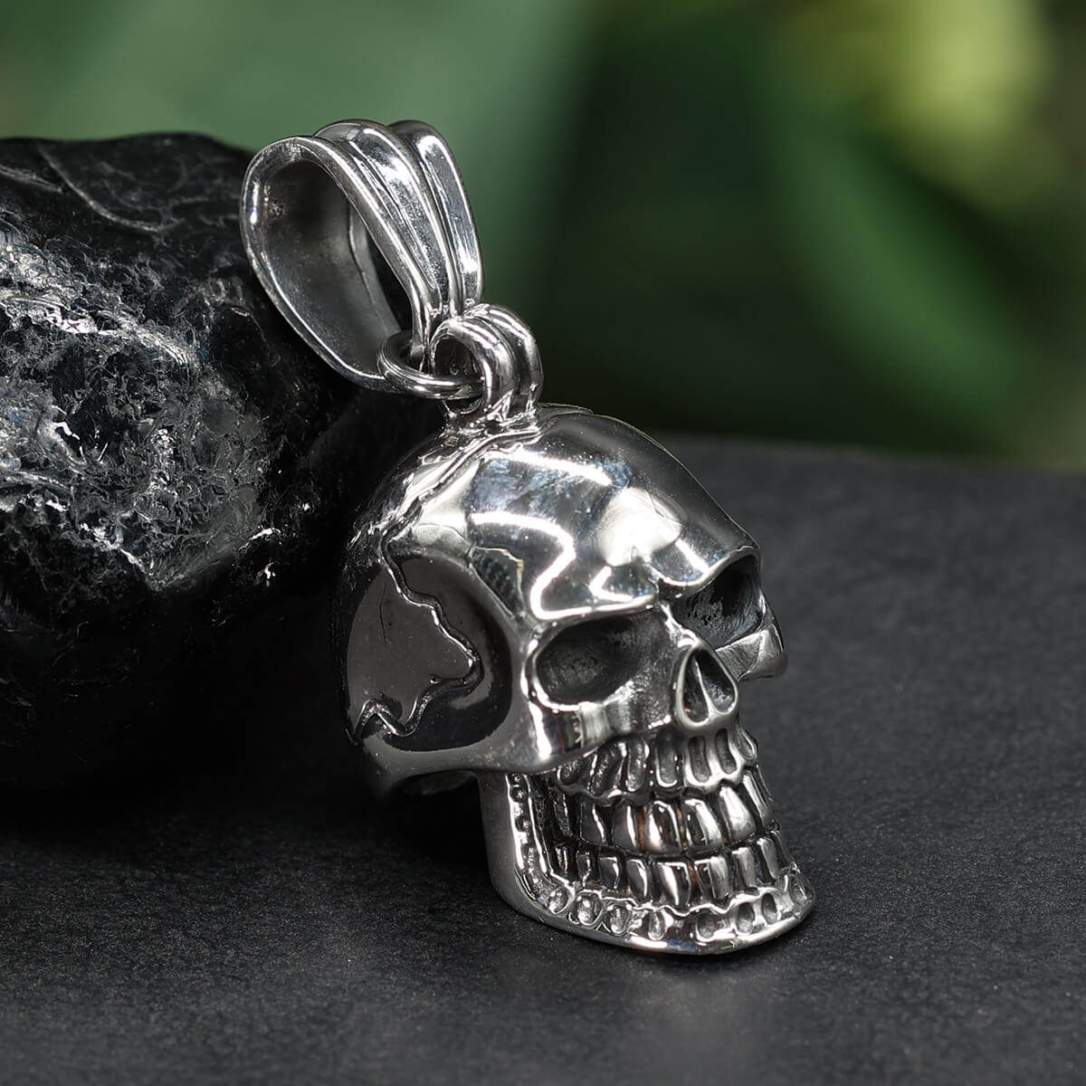 Totenkopf Silber Anhänger Sterlingsilber massiv 925