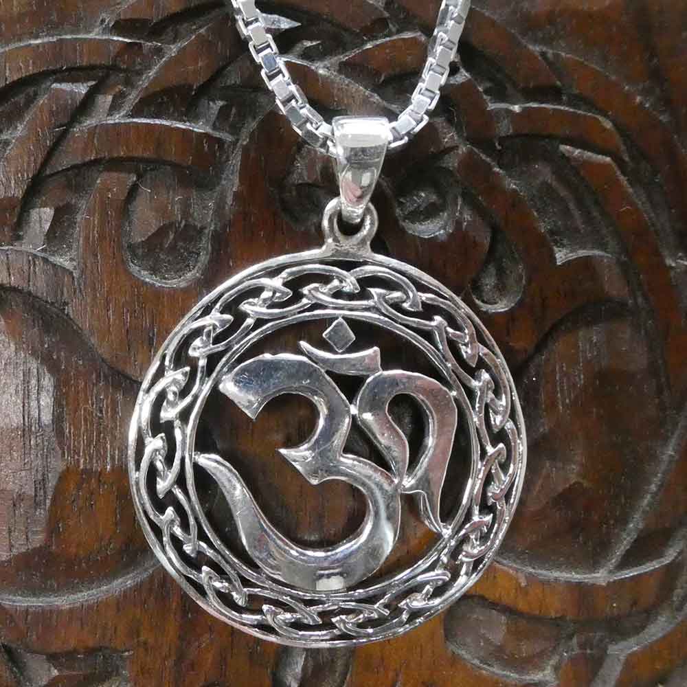 Om Silberkette Meditation