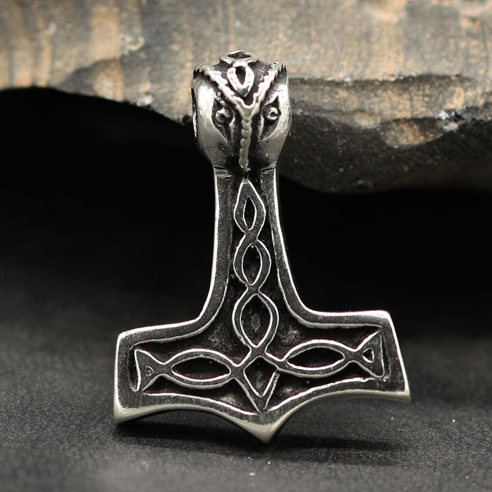 Wikinger Anhänger Thors Hammer 925 Silber Kettenanhänger