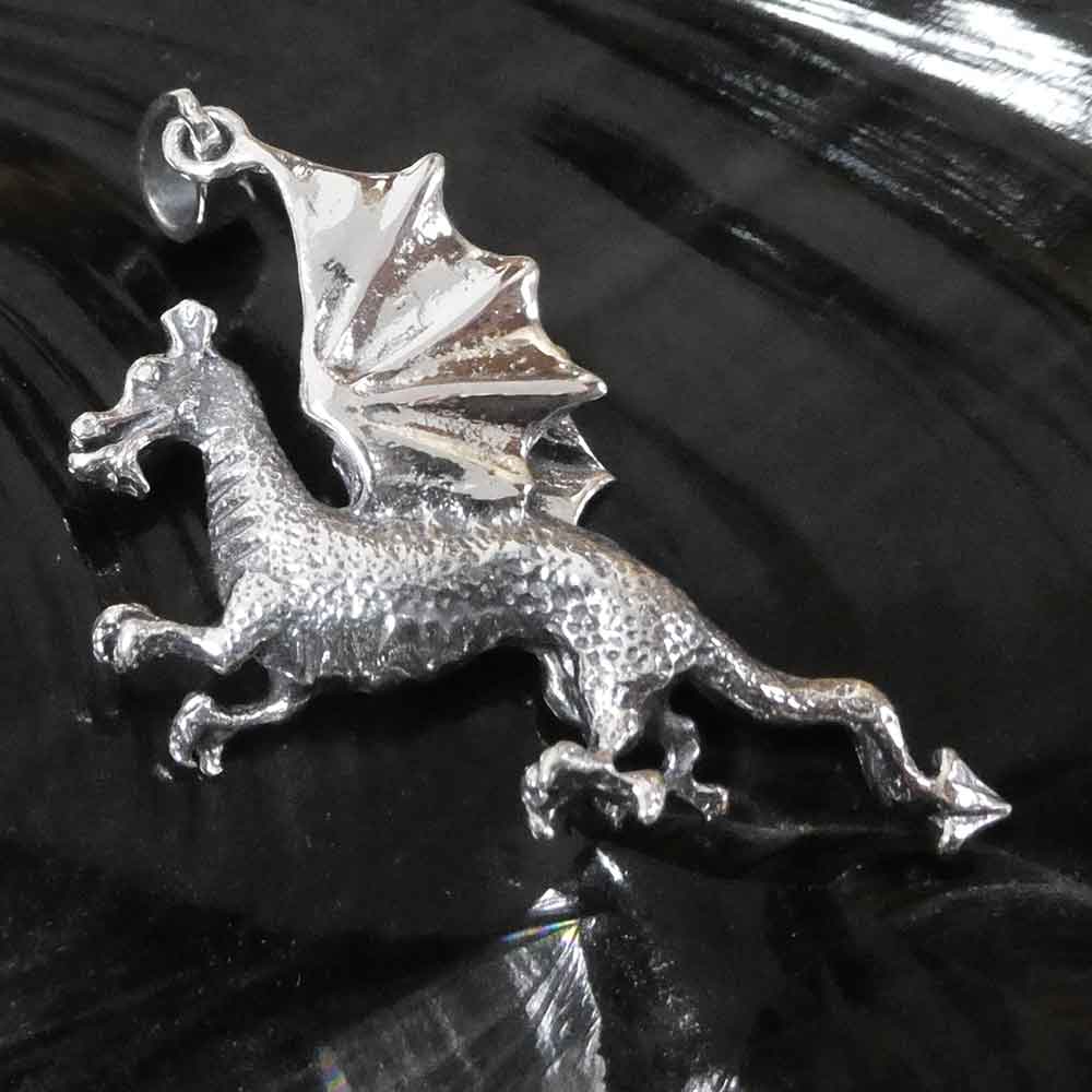 Walisischer Drache Schmuck Silber