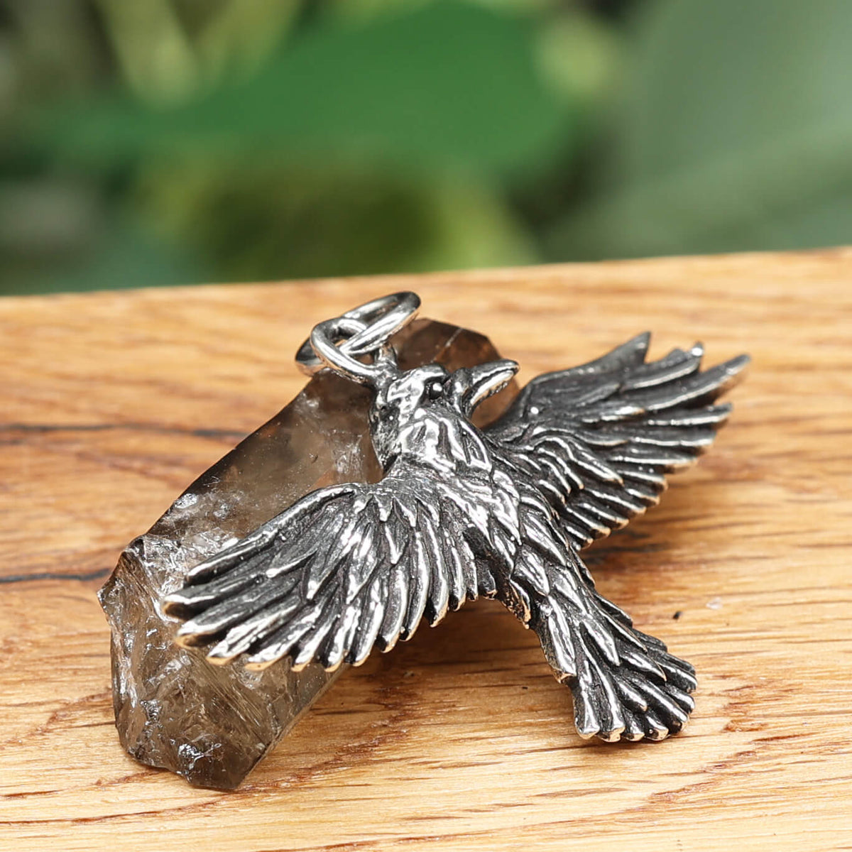 Rabe Silberschmuck Anhänger 925er Silber