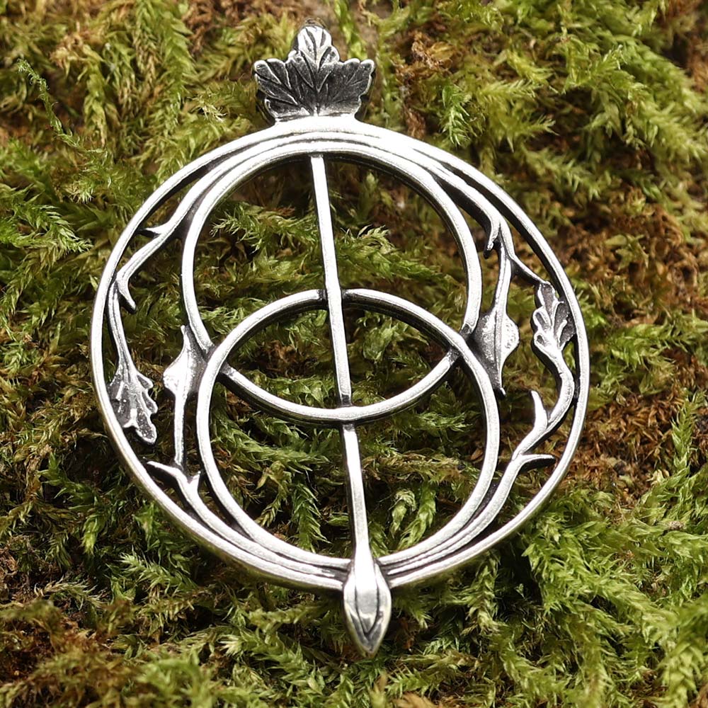 Magischer Anhänger Chalice Well 925 Silber Kettenanhänger ausgefallener Anhänger