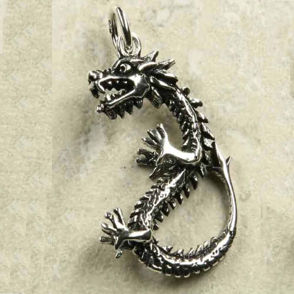 Drachen Anhänger Silber Schmuck