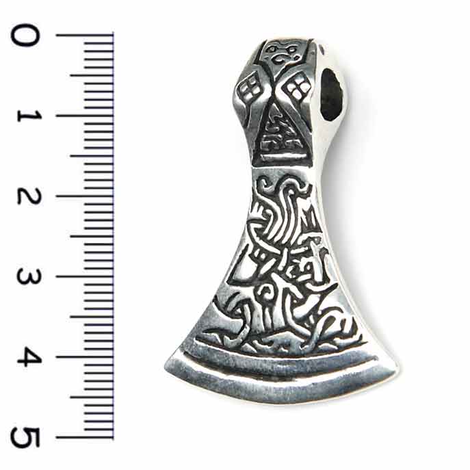 Mammenaxt Wikinger Silberschmuck