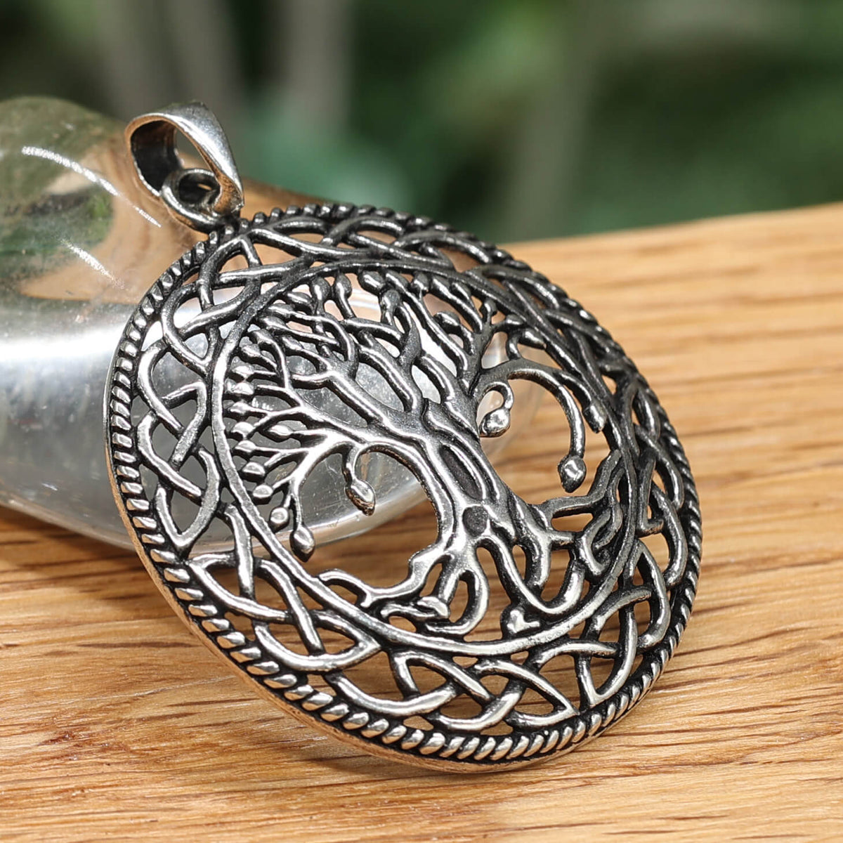 Lebensbaum Silber Anhänger für Kette Schmuck Design