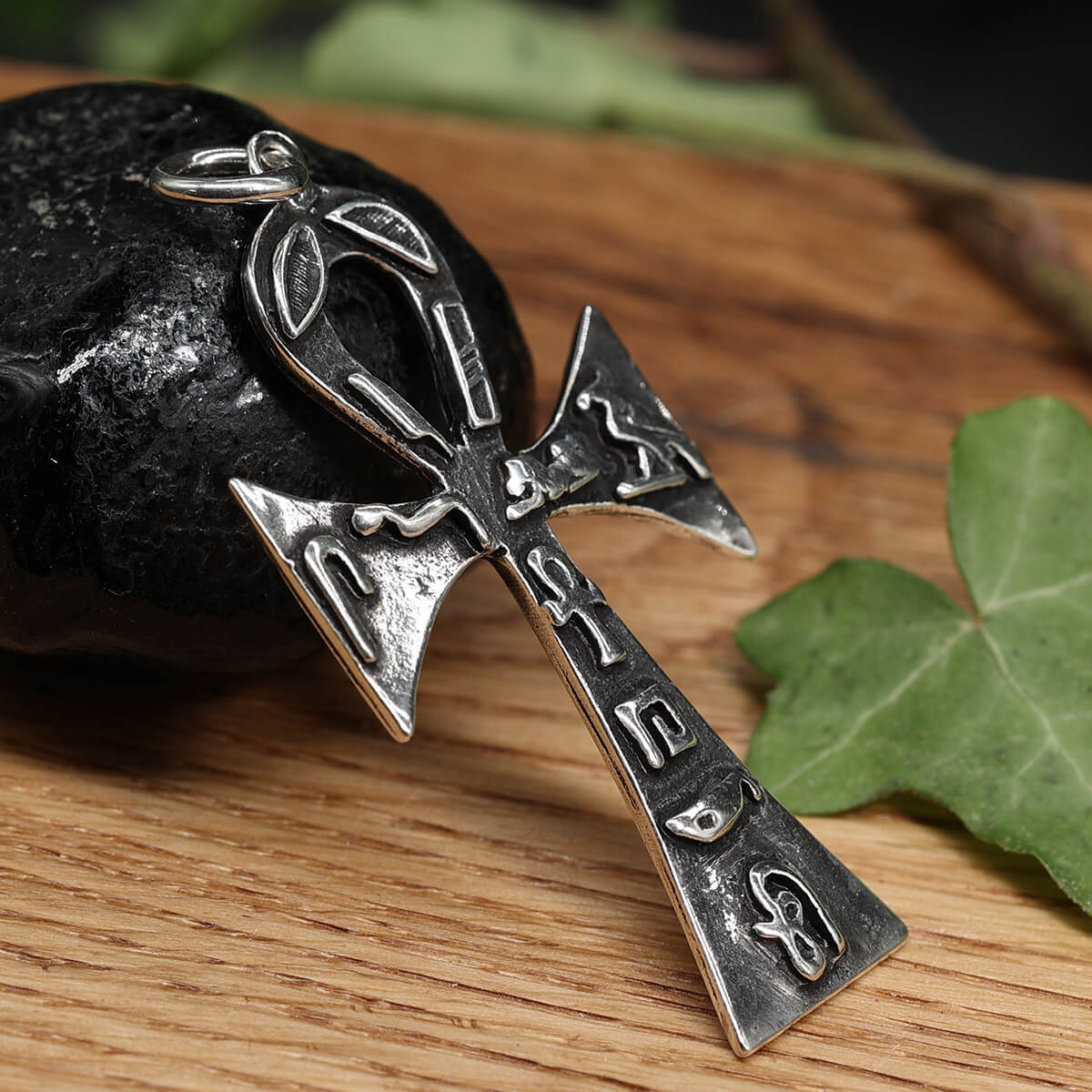 Ankh Anhänger Silber edler Silberschmuck Hiroglypghen