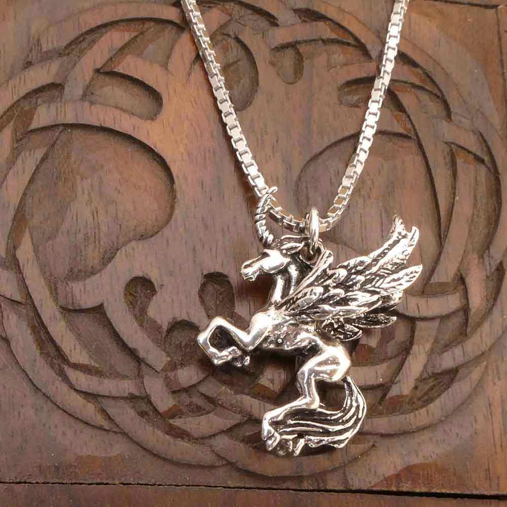 Pegasusu Kette Silber