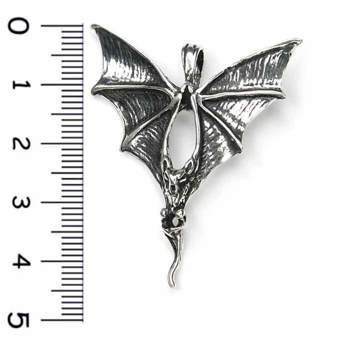 Fledermaus Kette Silber