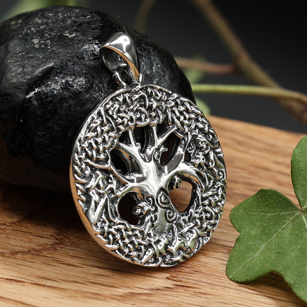 Keltischer Lebensbaum Anhänger Silber edler Silberschmuck