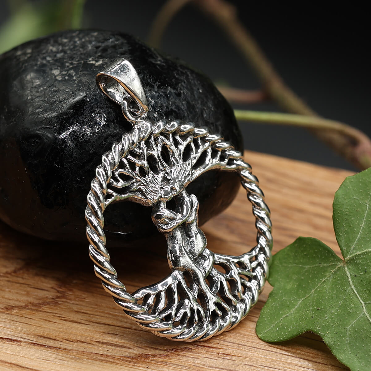 Liebende Anhänger Silber edler Silberschmuck Lebensbaum