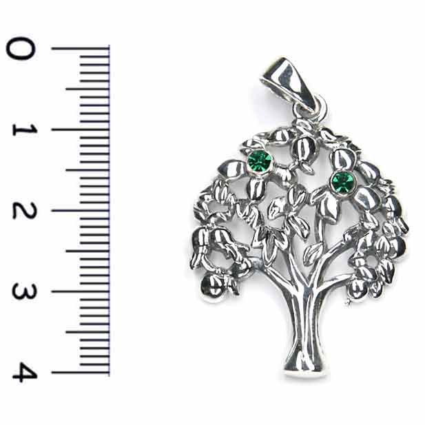 Baum des Lebens Silber Ketten Anhänger