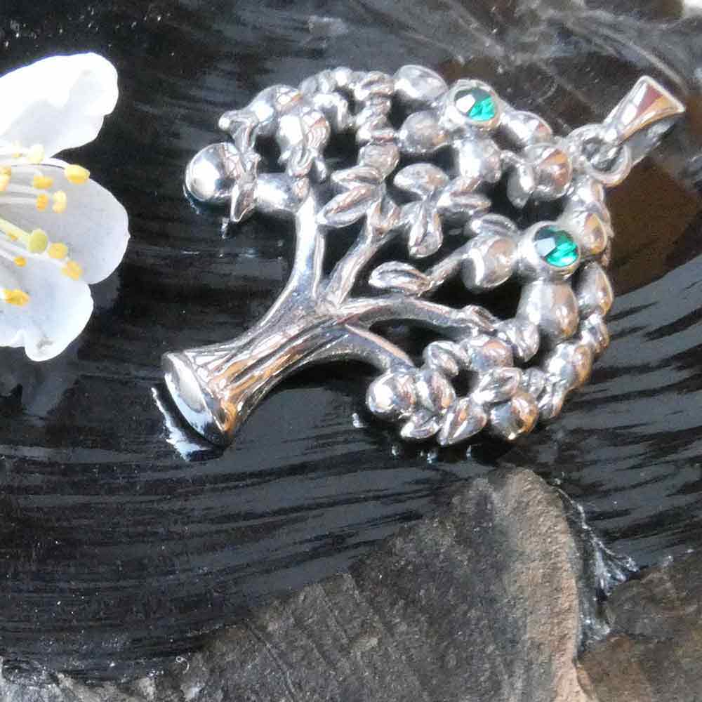 Baum des Lebens Silber Ketten Anhänger