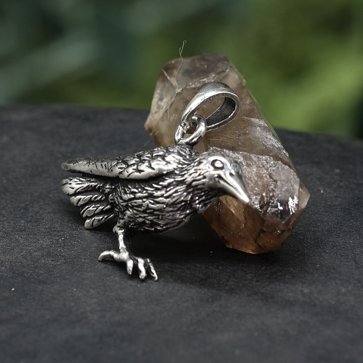 Rabe Silberschmuck Anhänger 925er Silber