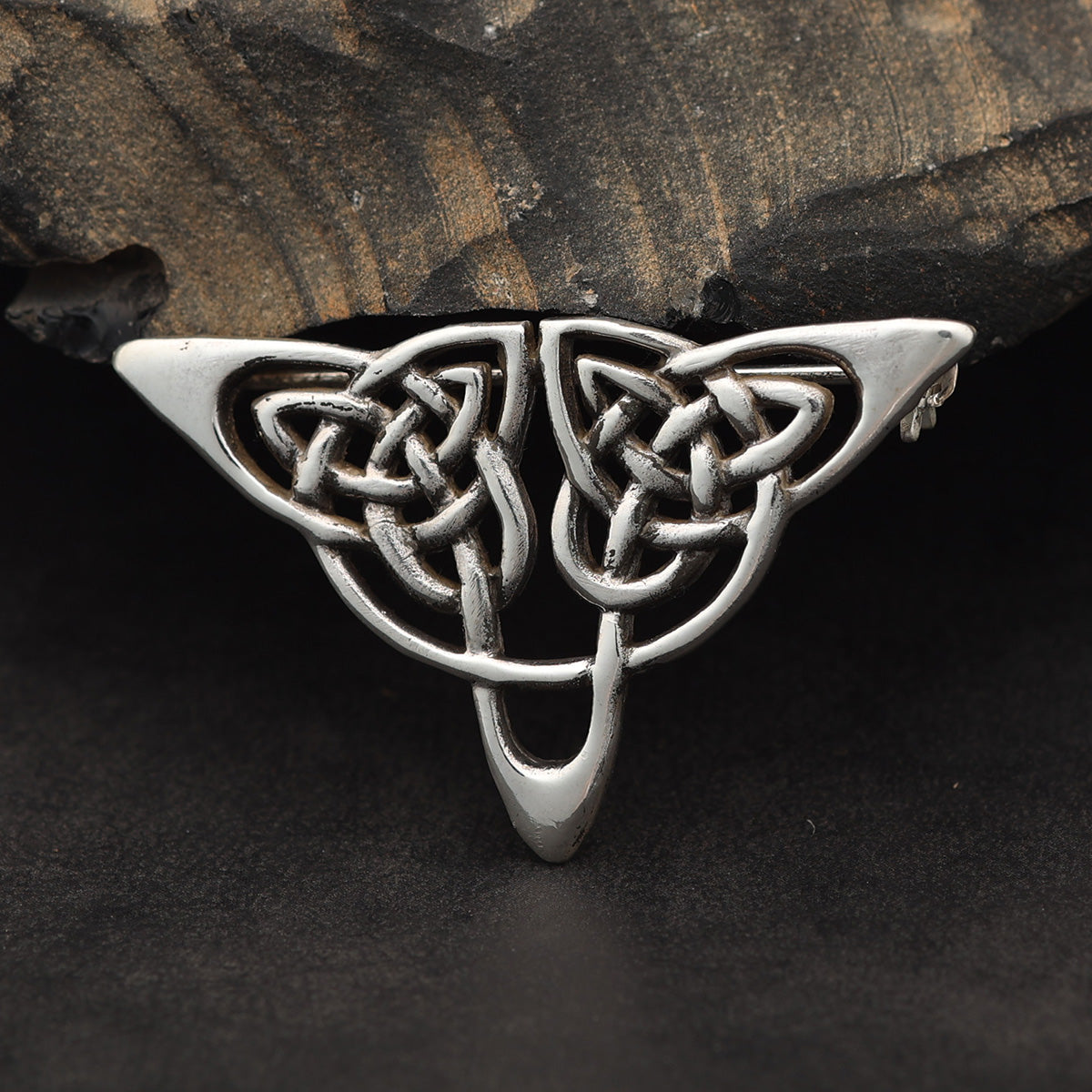 Dreieck Brosche Silber Fibel Kelten Schmuck aus Sterlingsilber