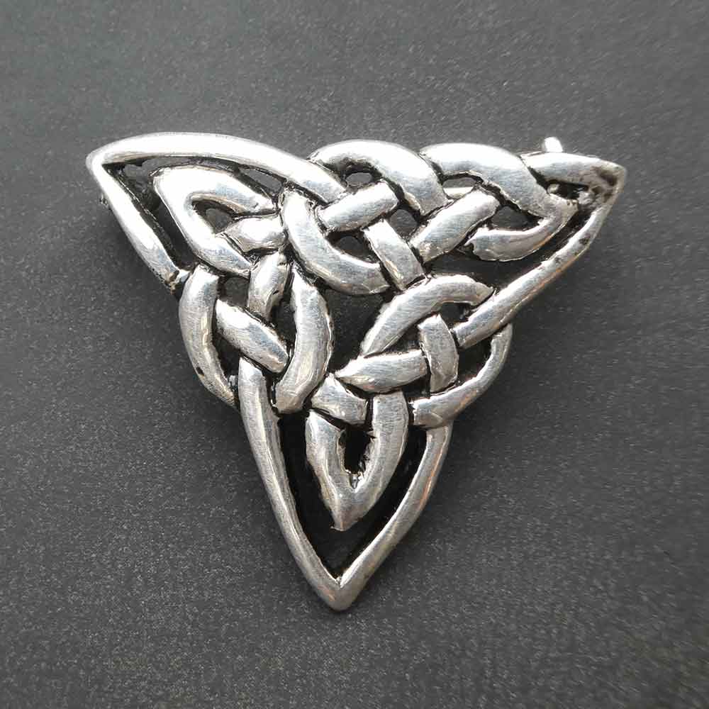 Brosche Keltenknoten Dreieck Silberschmuck