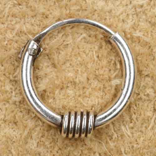 Silber Creole 10mm  925 Sterlingsilber Ohrschmuck