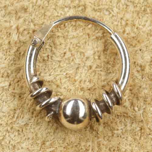 Creole 925 Silber 10mm Kugel