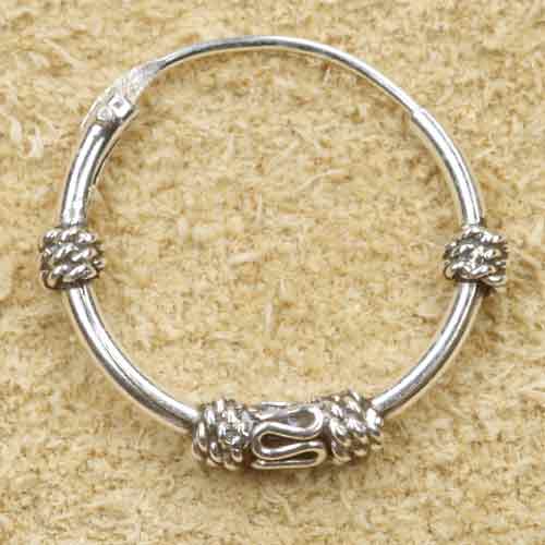 Creole 925 Silber Ohrring Schmuck 15mm