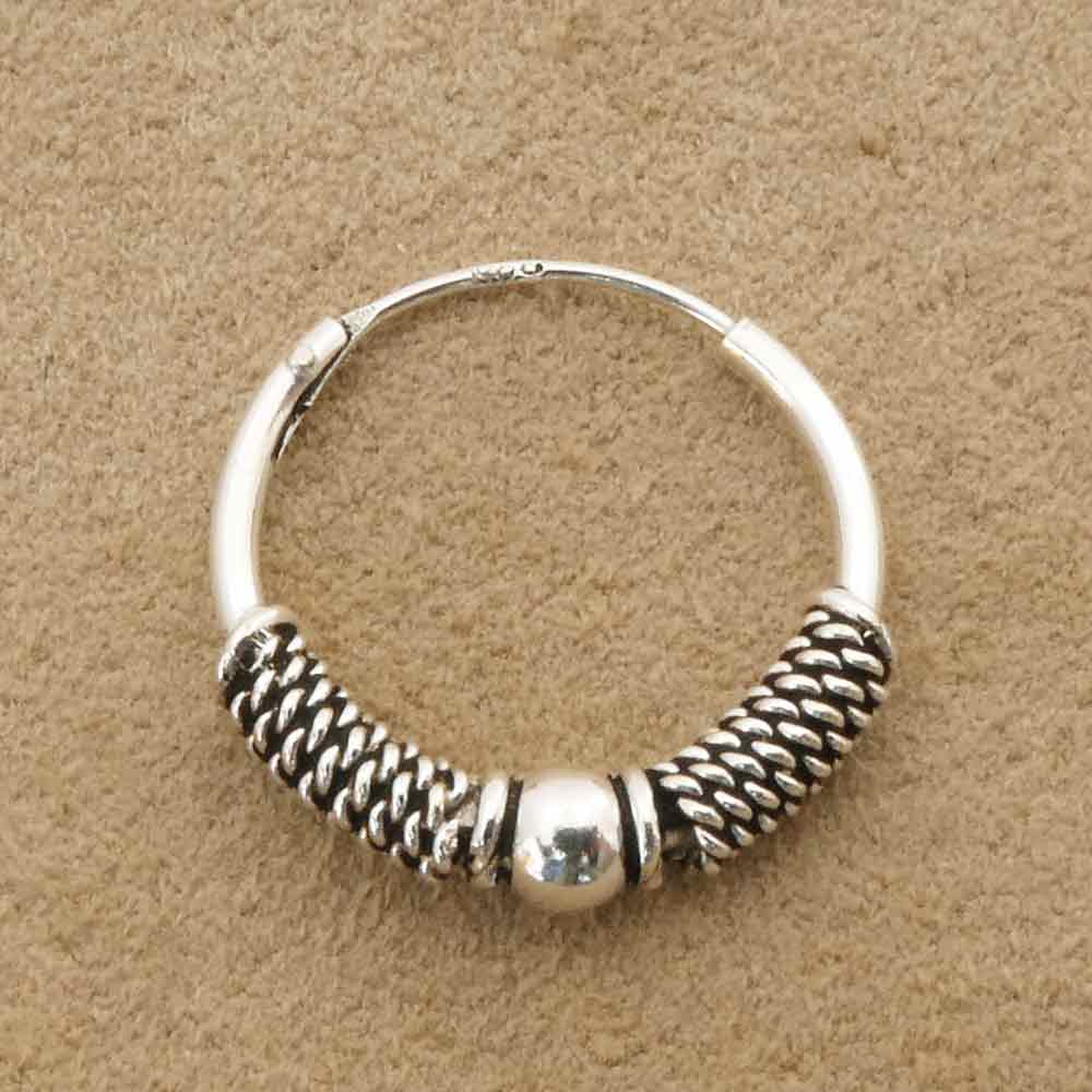 Creole 925 Silber 14mm Kugel
