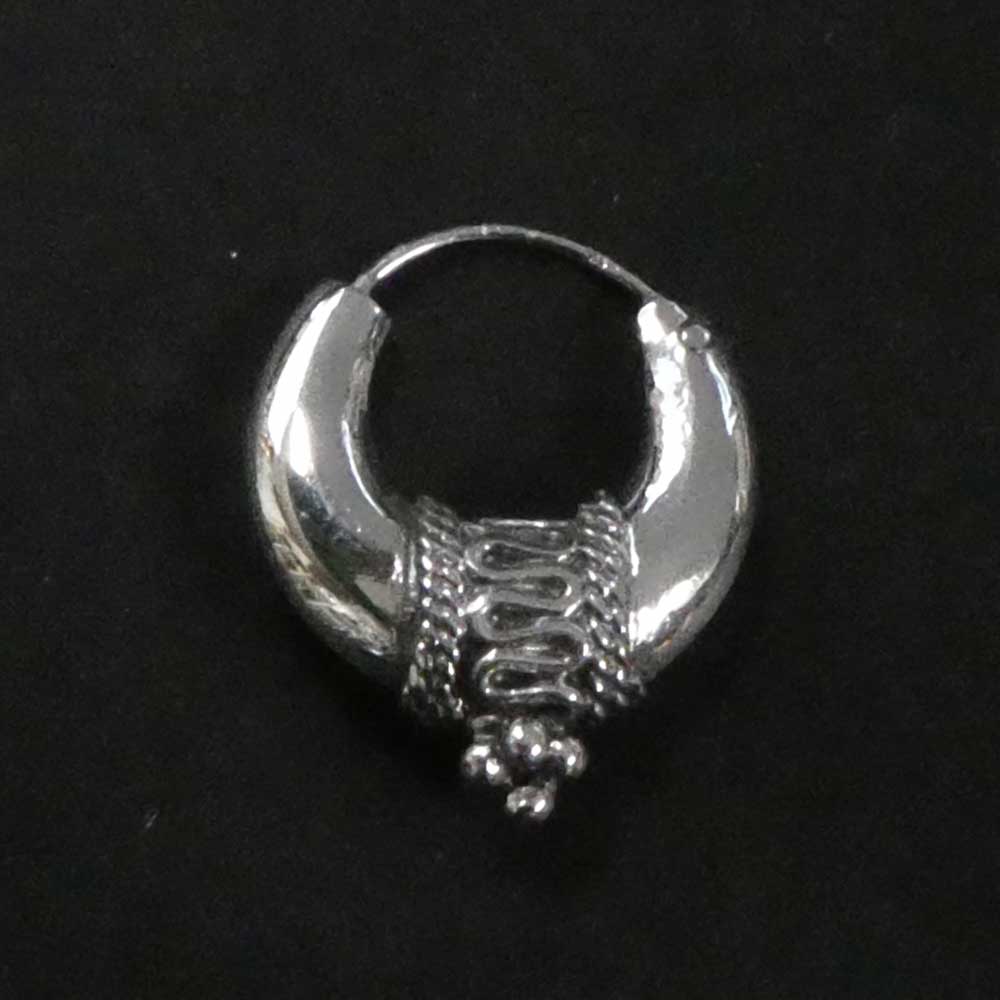 Creole 925 Silber Ohrring Handarbeit edel ausgefallene Creole 