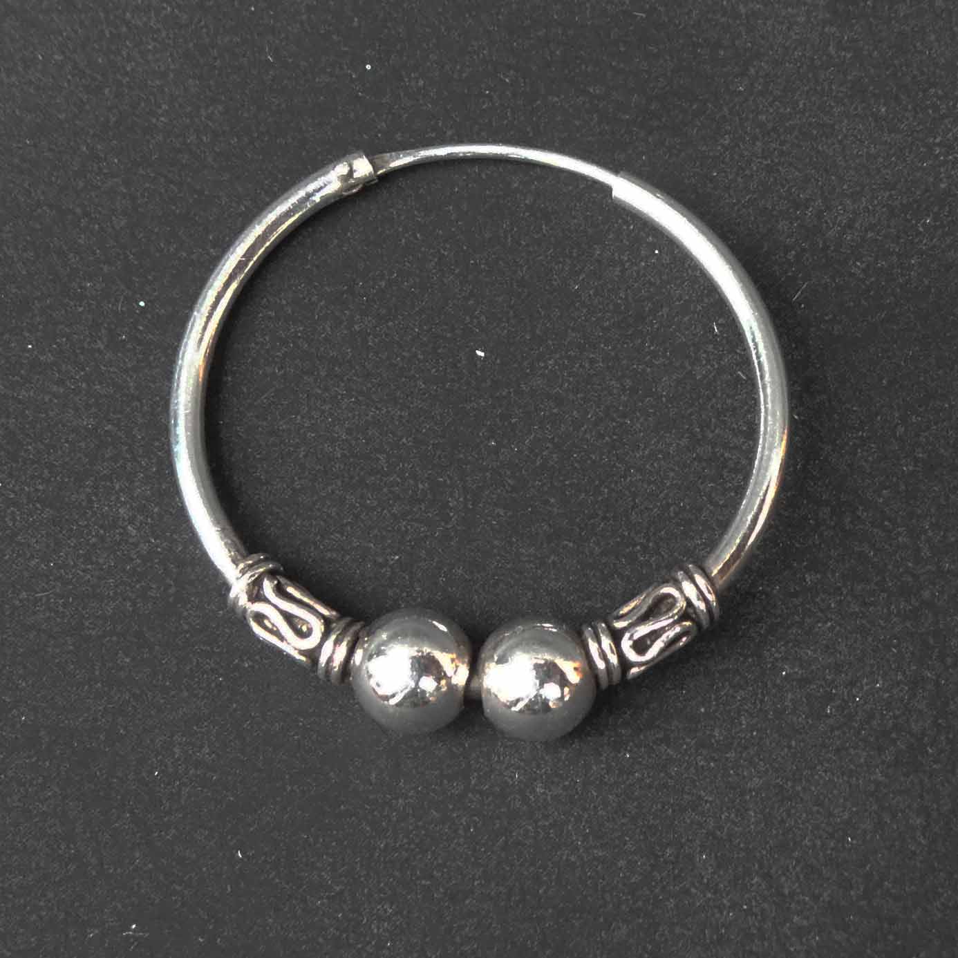 Creole 26mm 925 Silber Ohrring elegant Ohrschmuck Damen Herren