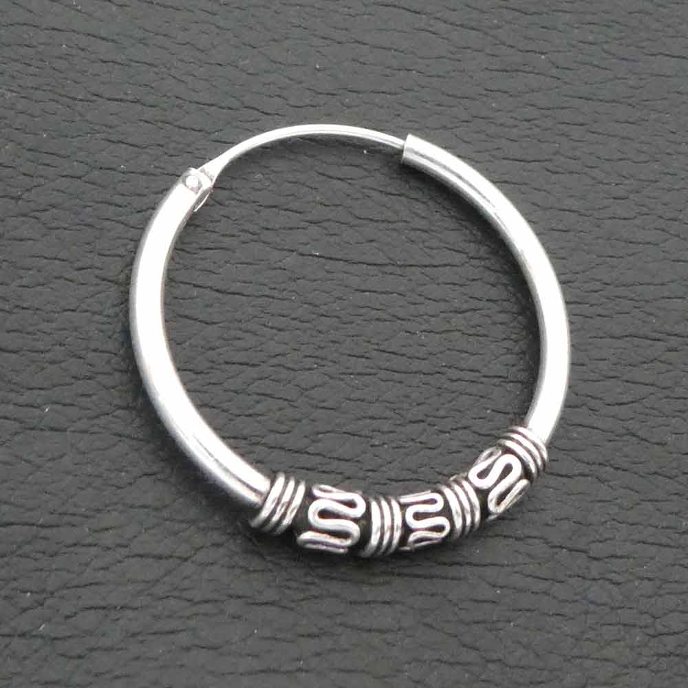 Silber Creole Schmuck Bali 23 mm