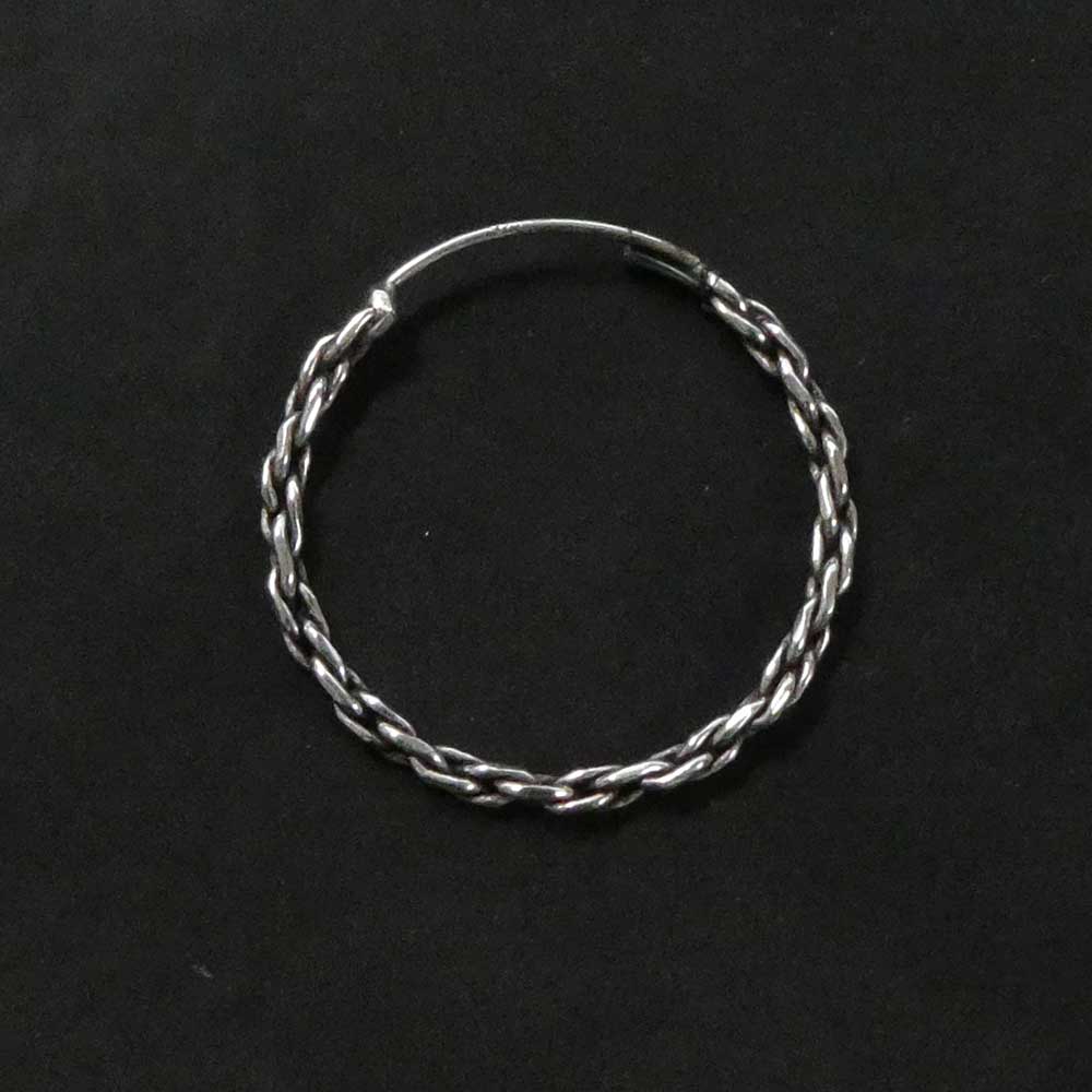 Gedrehte 925 Silber Creole 