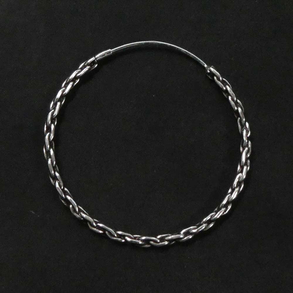 Doppelt Gedrehte 925 Silber Creole 