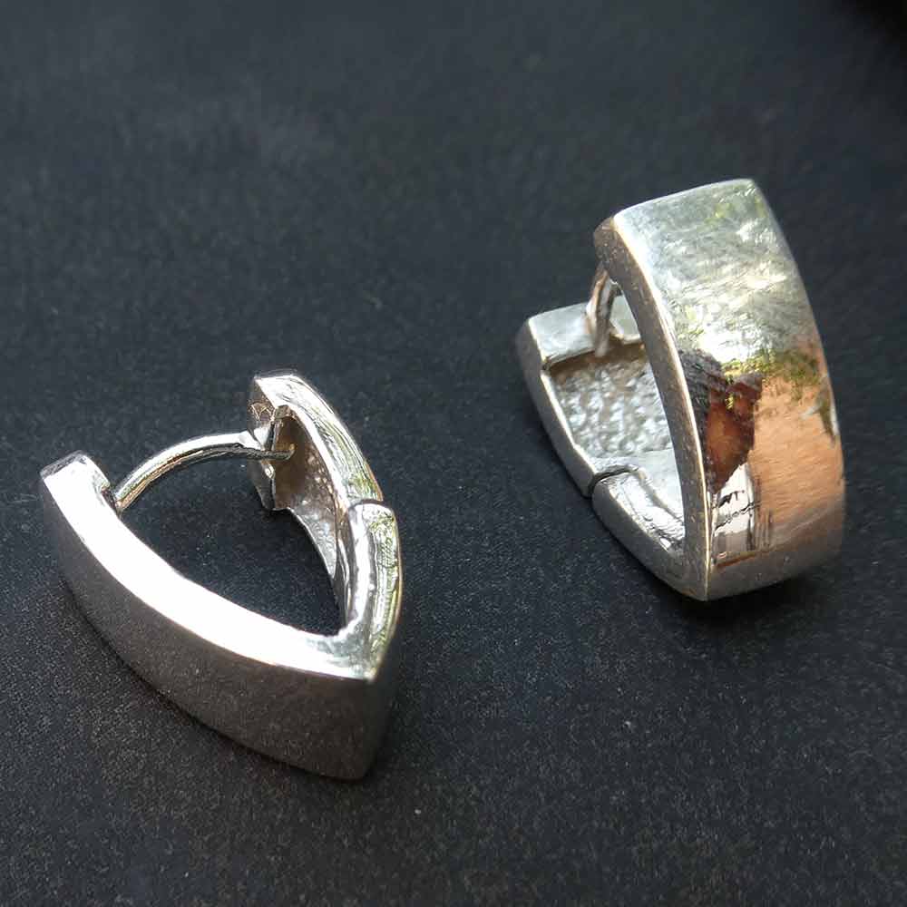 Klapp Creole Klick Creole Dreieck Ohrschmuck elegant 925 Silber