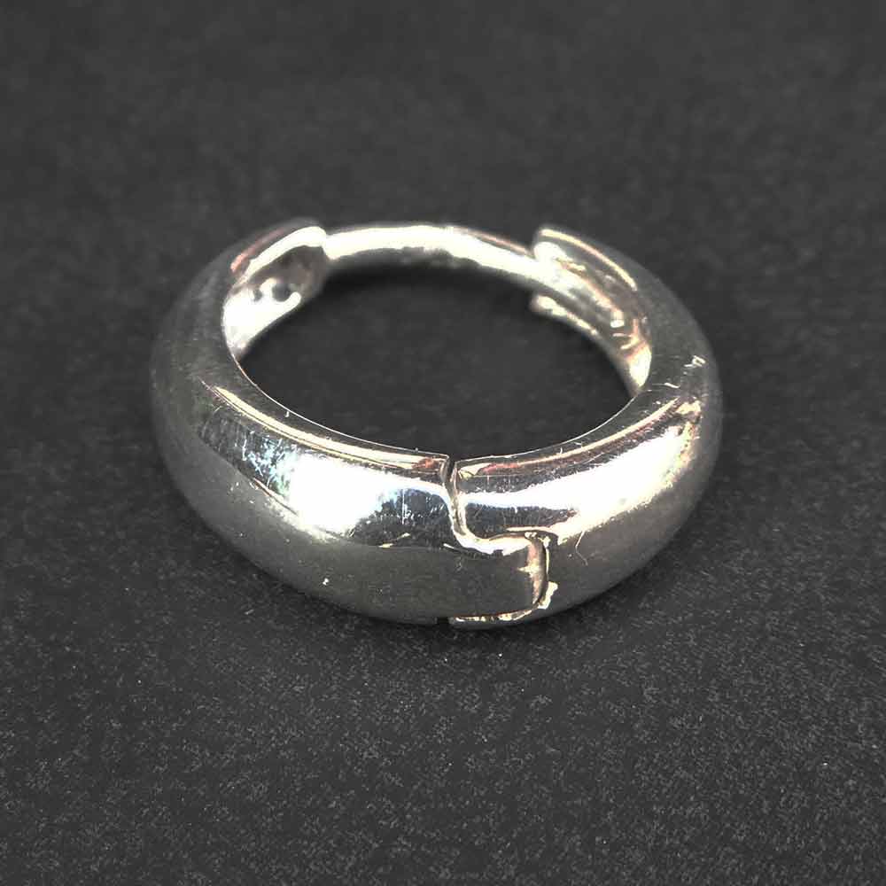 Klick Creole 925 Silber Ohrring kleine Creole Scharnier