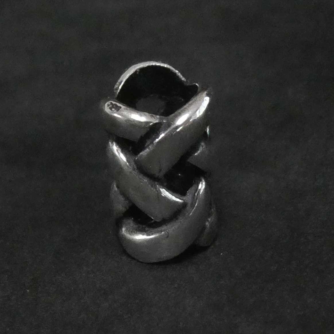 Bartperle 925 Silber keltisch  Wikinger Bartschmuck aus edlem Silber