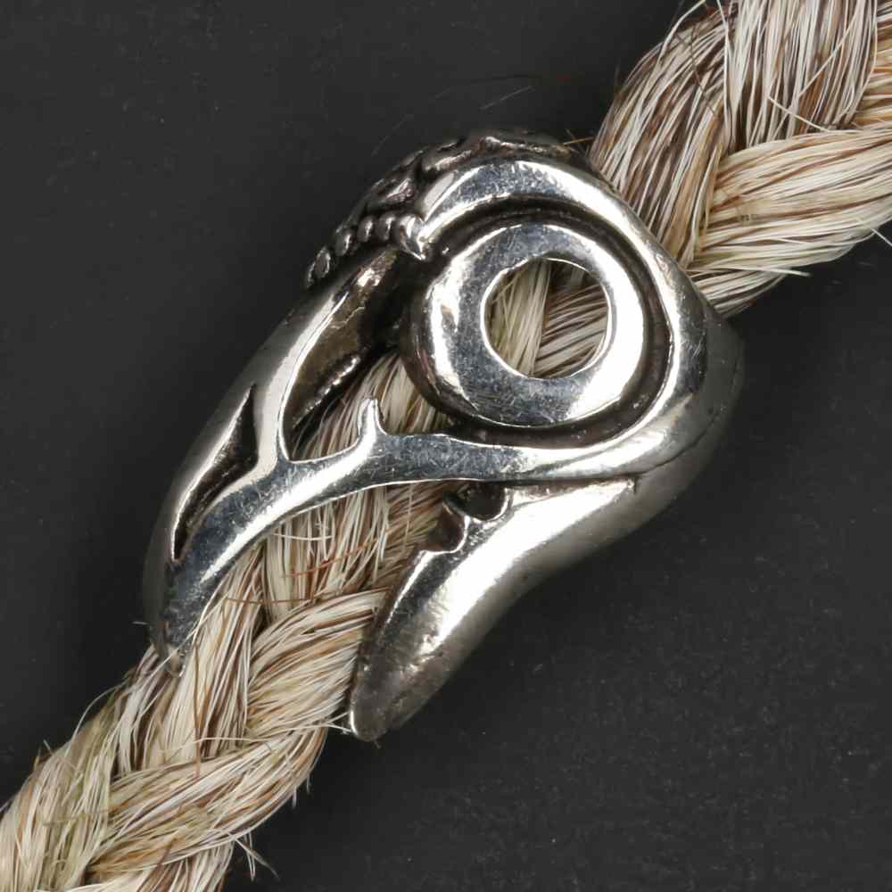 Rabe Bartschmuck aus edlem 925er Silber Haarschmuck Wikinger