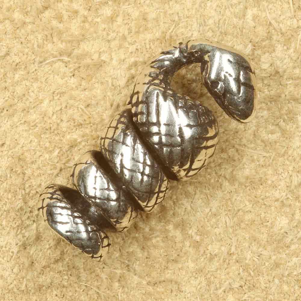 Schlangen Schmuck für den Bart Silber