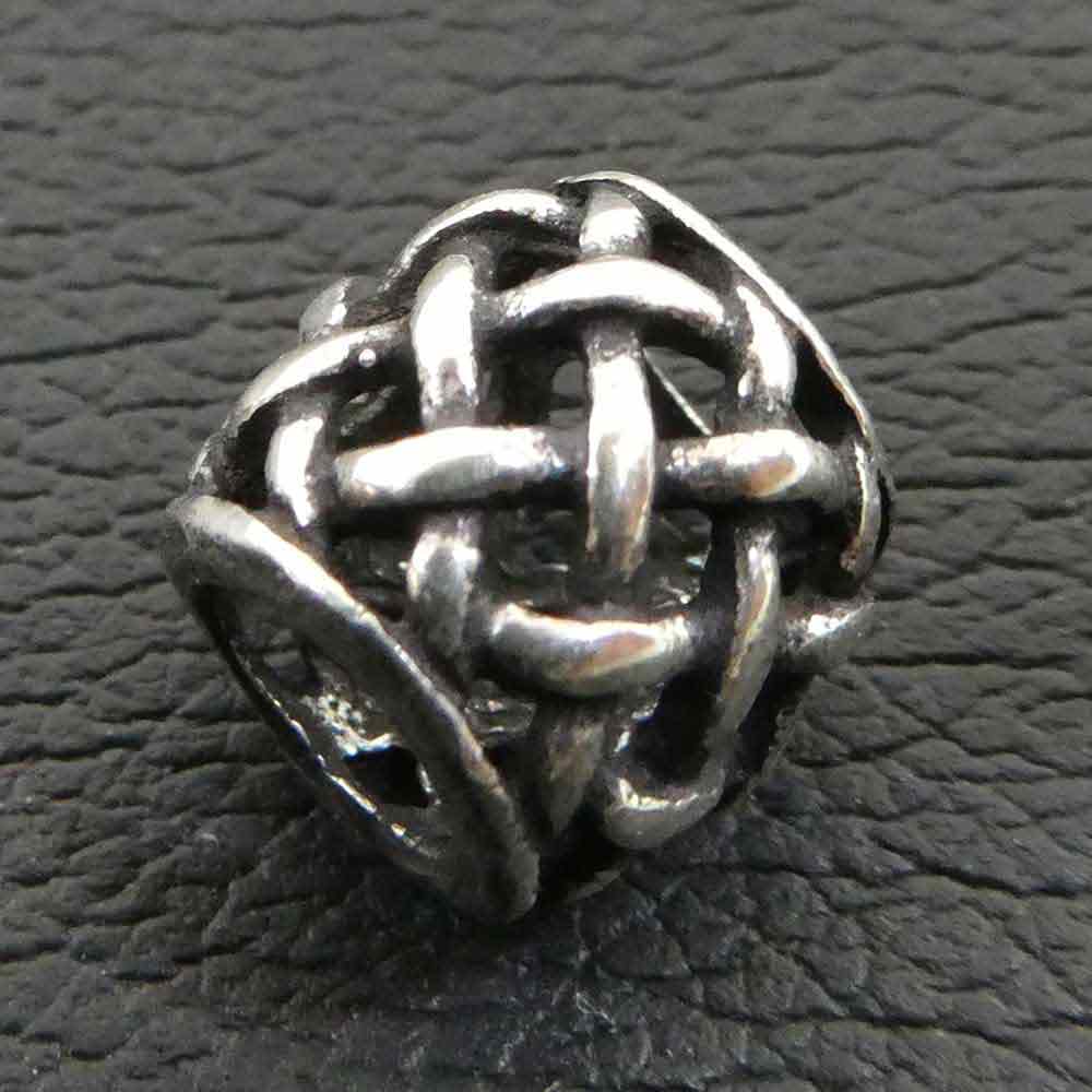 Keltische Bartperle Silber Dreadlock Bartschmuck
