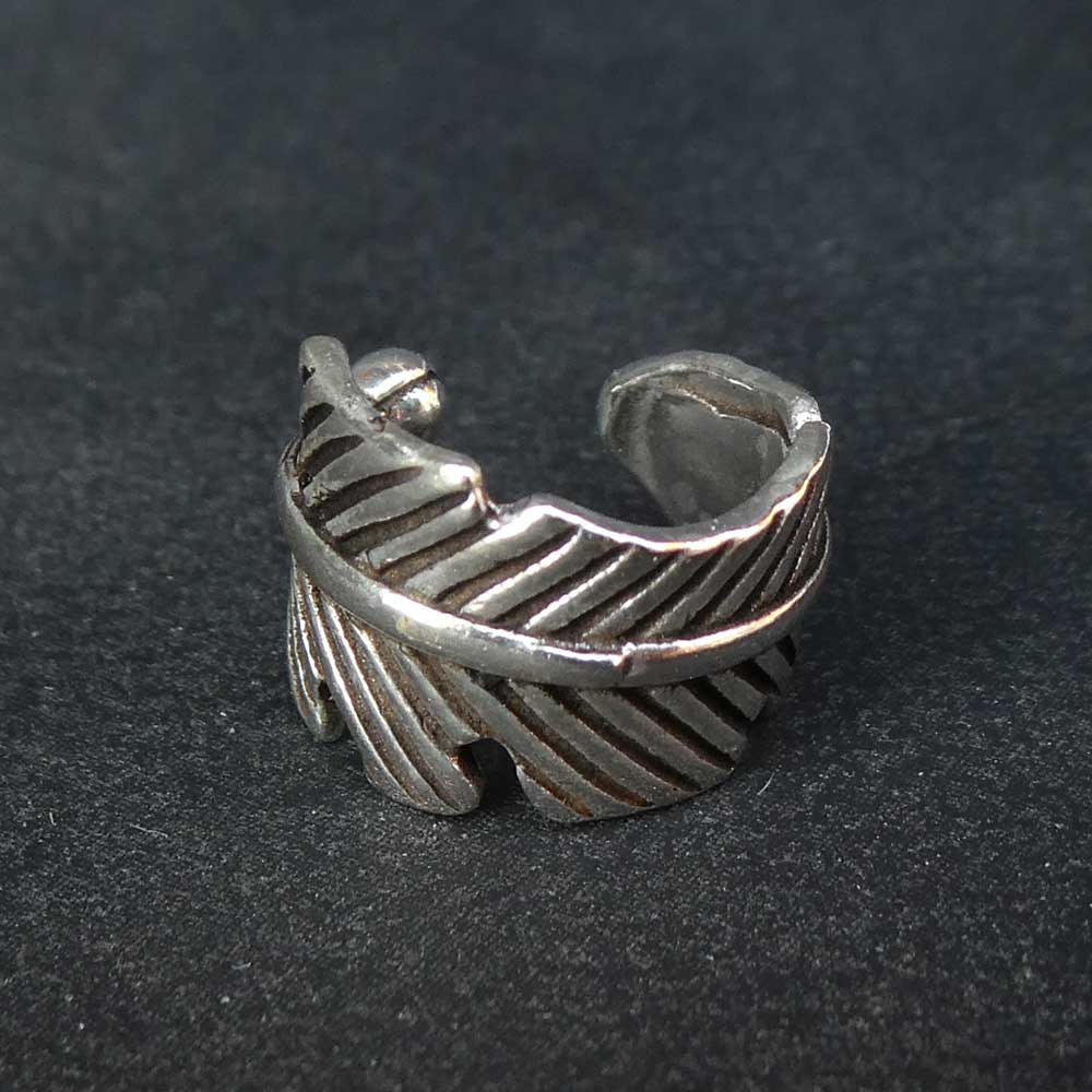 Blatt Ohrklemme 925 Silber Ohrringe Ohrschmuck Sterlingsilber