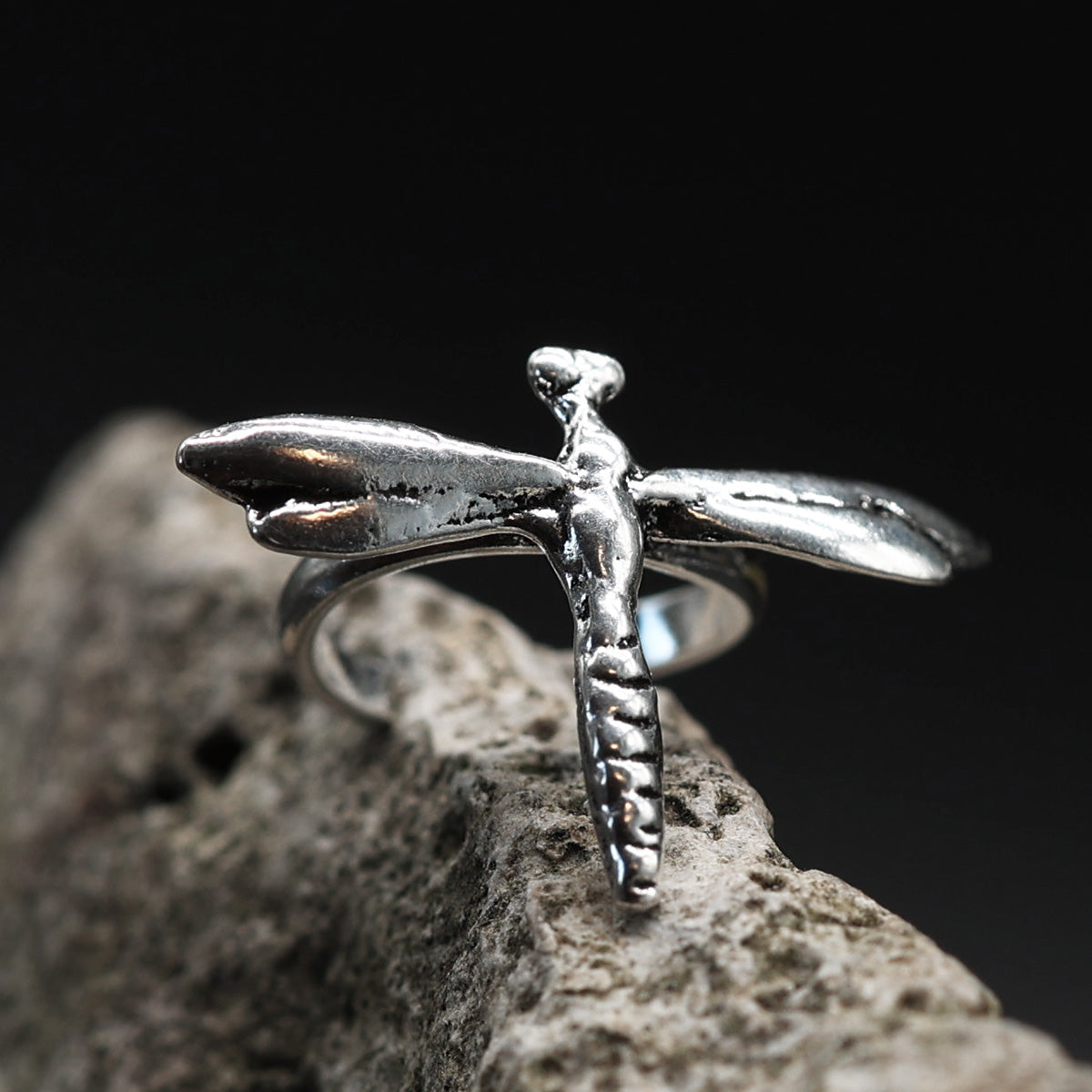 Dragonfly ear cuff, 925 sterling silver ear jewelry