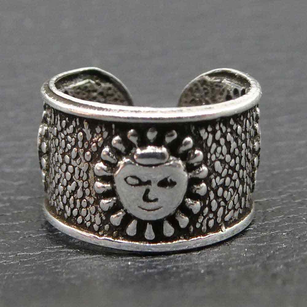 Ohrklemme Sonne Silber Ohrschmuck