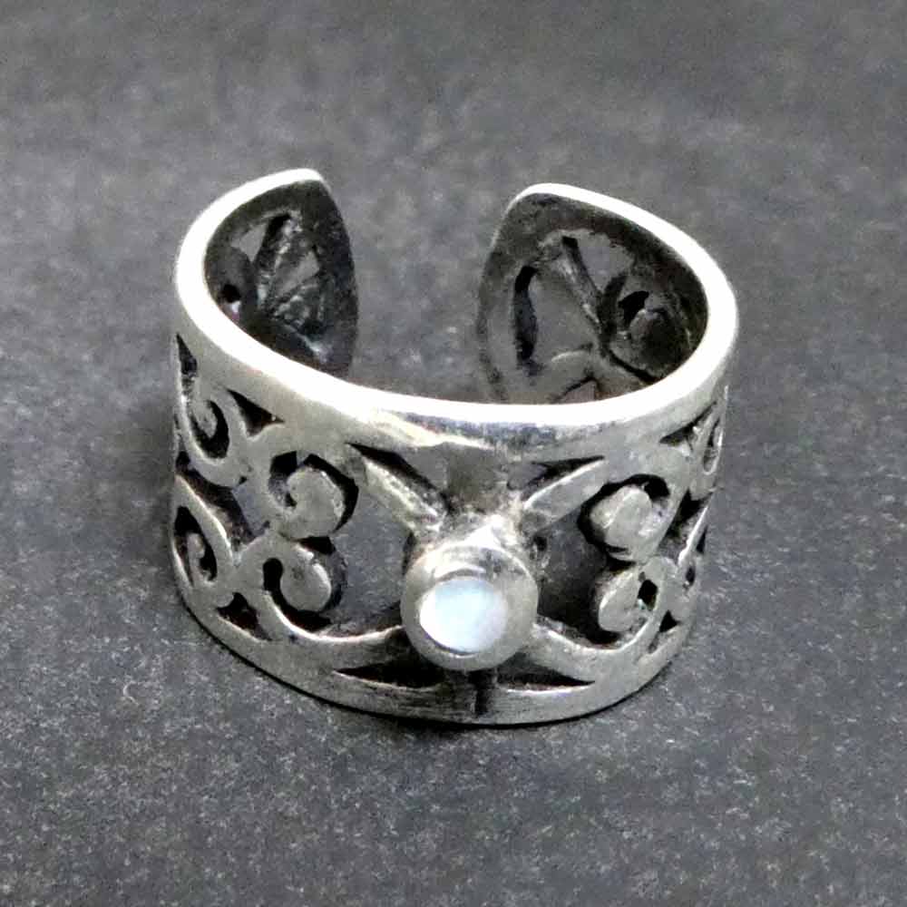 Ohrklemme Perlmutt Silber Ohrschmuck Haarschmuck