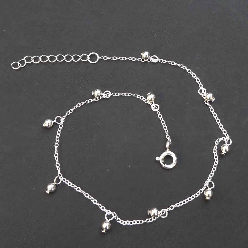 Fußkettchen 925 Silber Sommer Schmuck Fußkette Frauen Mädchen