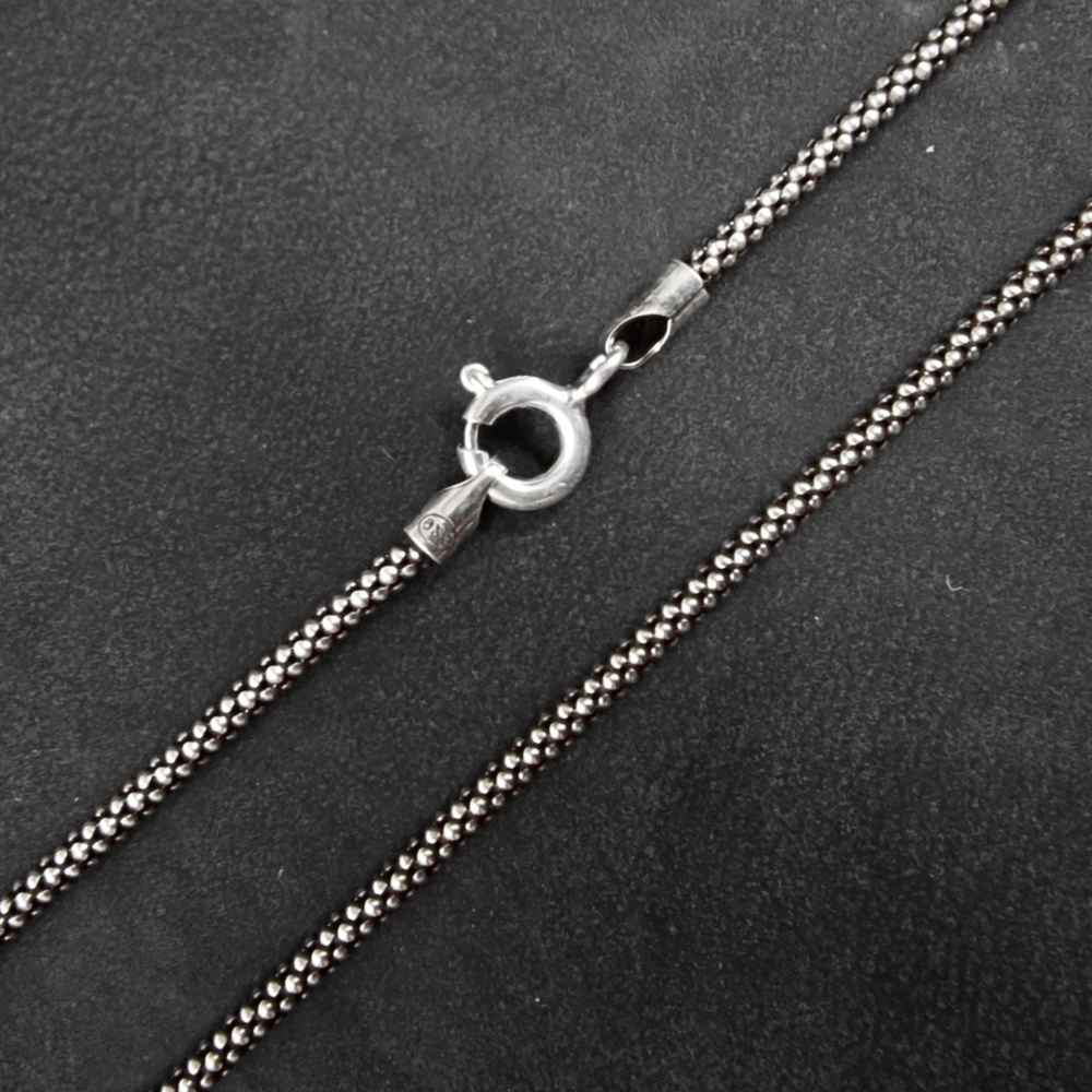 Silberkette 2mm mit Noppen ausgefallene Halskette Fantasy 925 Silber Damen