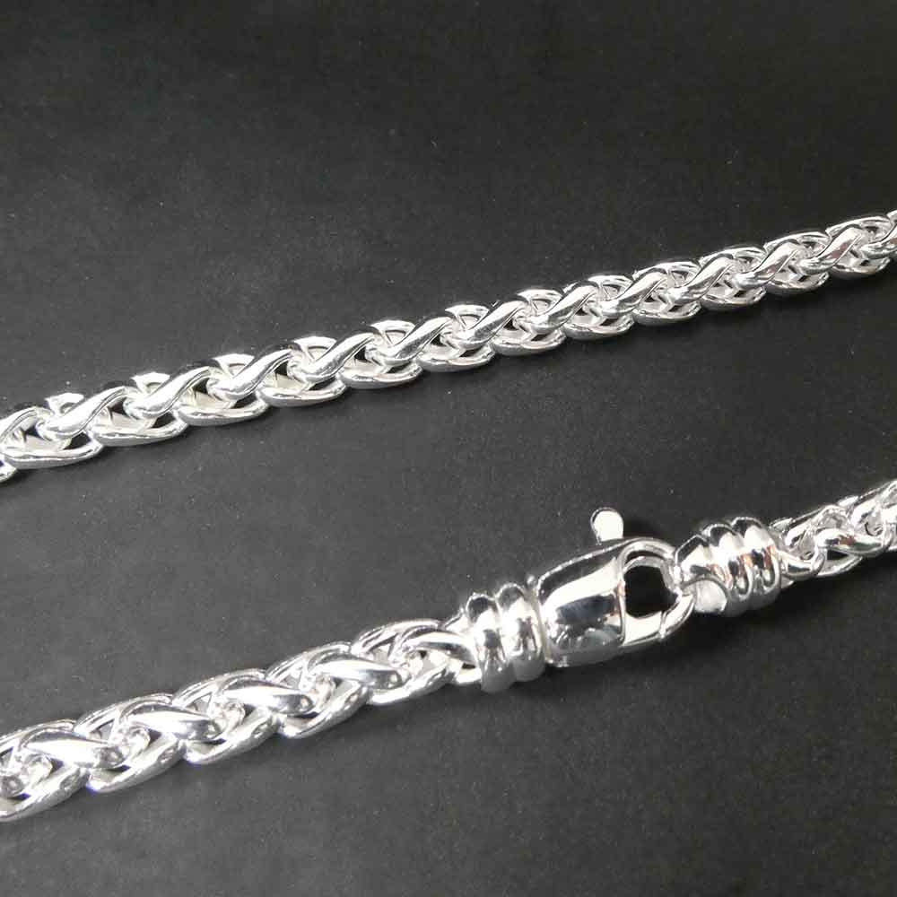Edle Standalone Halskette aus massivem Silber 925 Damen Herren