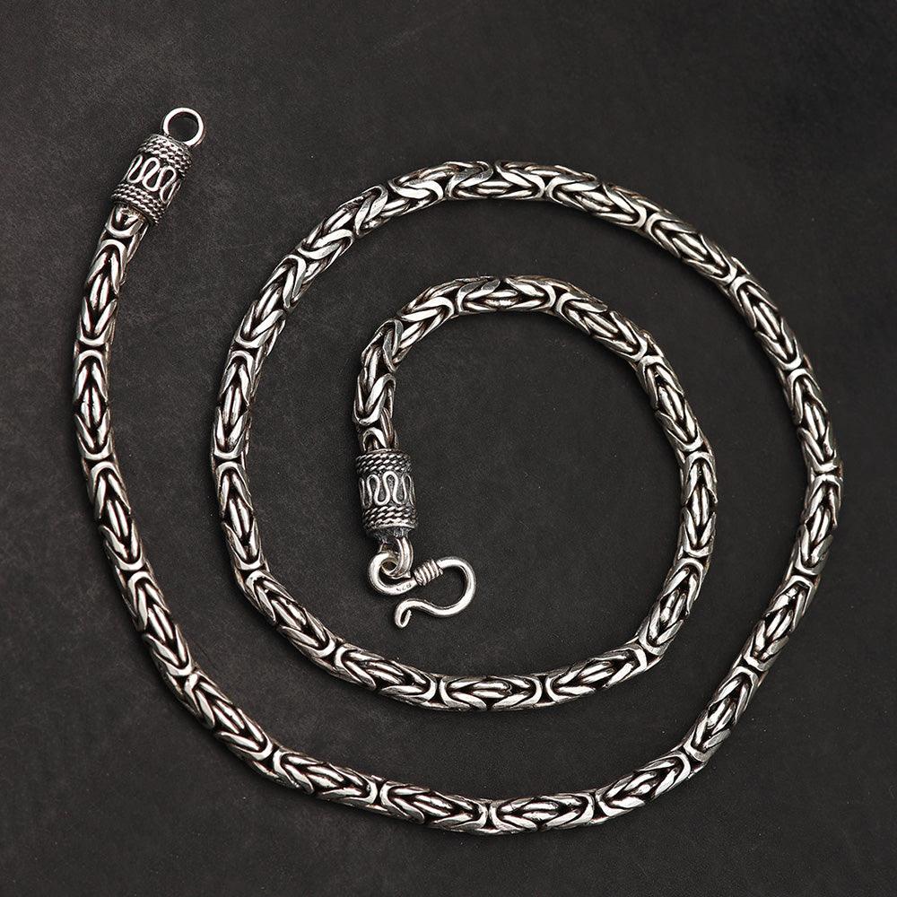 Königskette 925 Silber Halskette Schmuck massiv