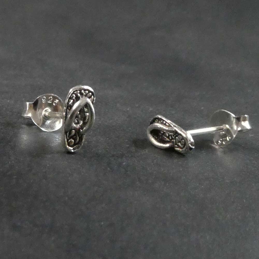 Flip Flop Ohrstecker Sterlingsilber 925 Silber Ohrring Badelatsche
