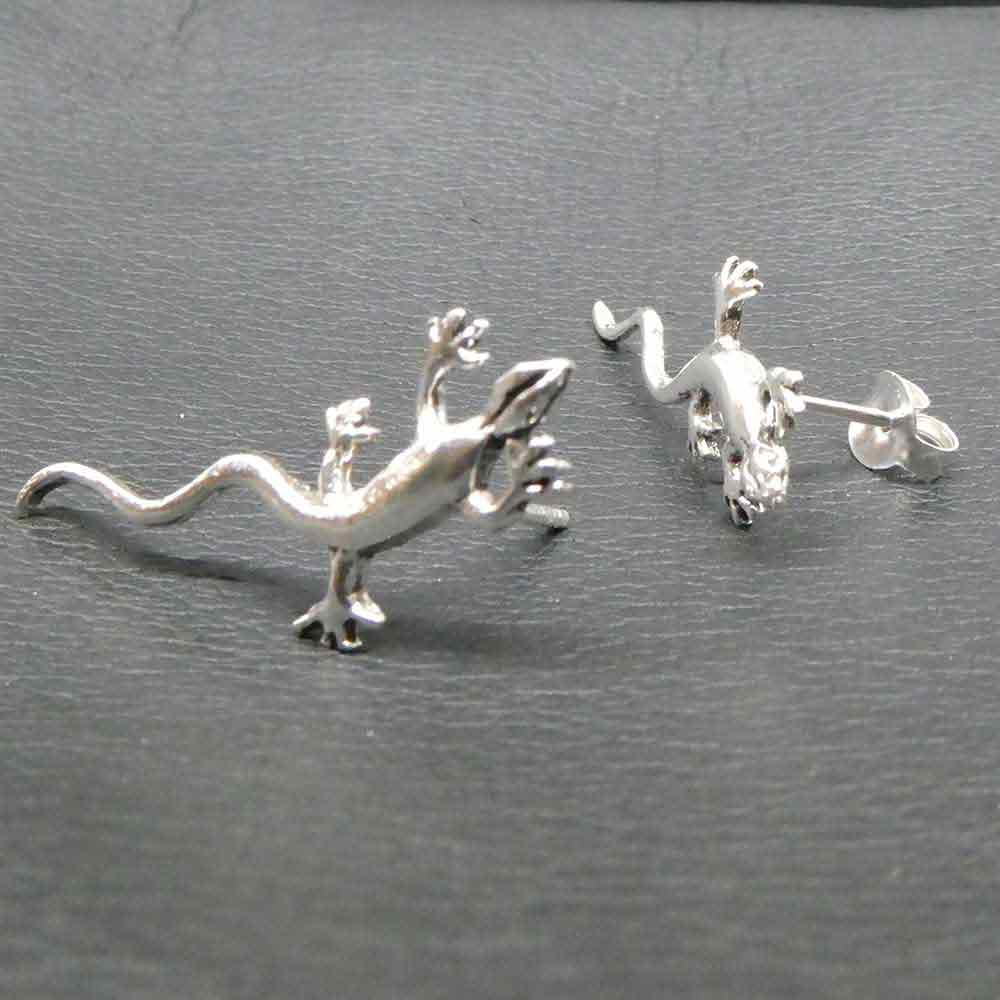 Gecko Ohrstecker Salamander Schmuck