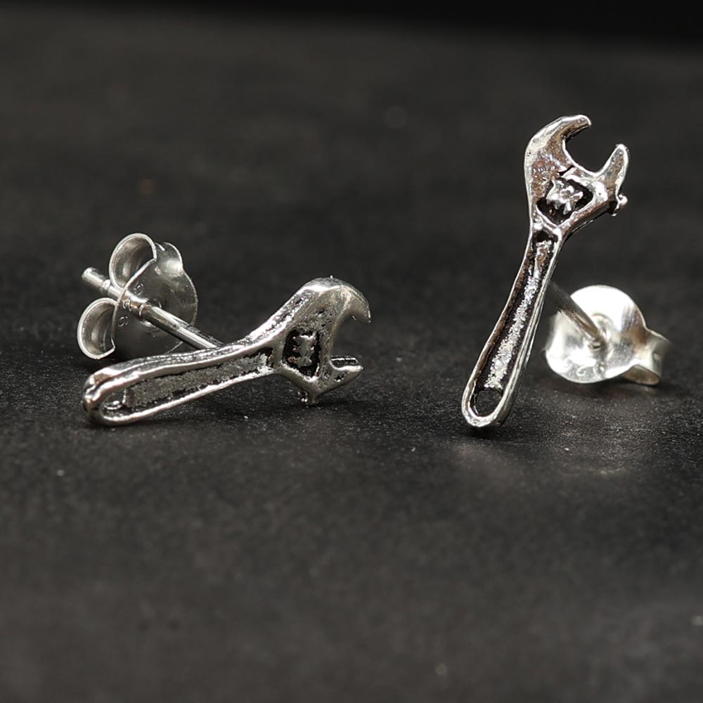 Maulschlüssel Schmuck 925 Silber Ohrstecker Handwerker 925 Silber Ohrring