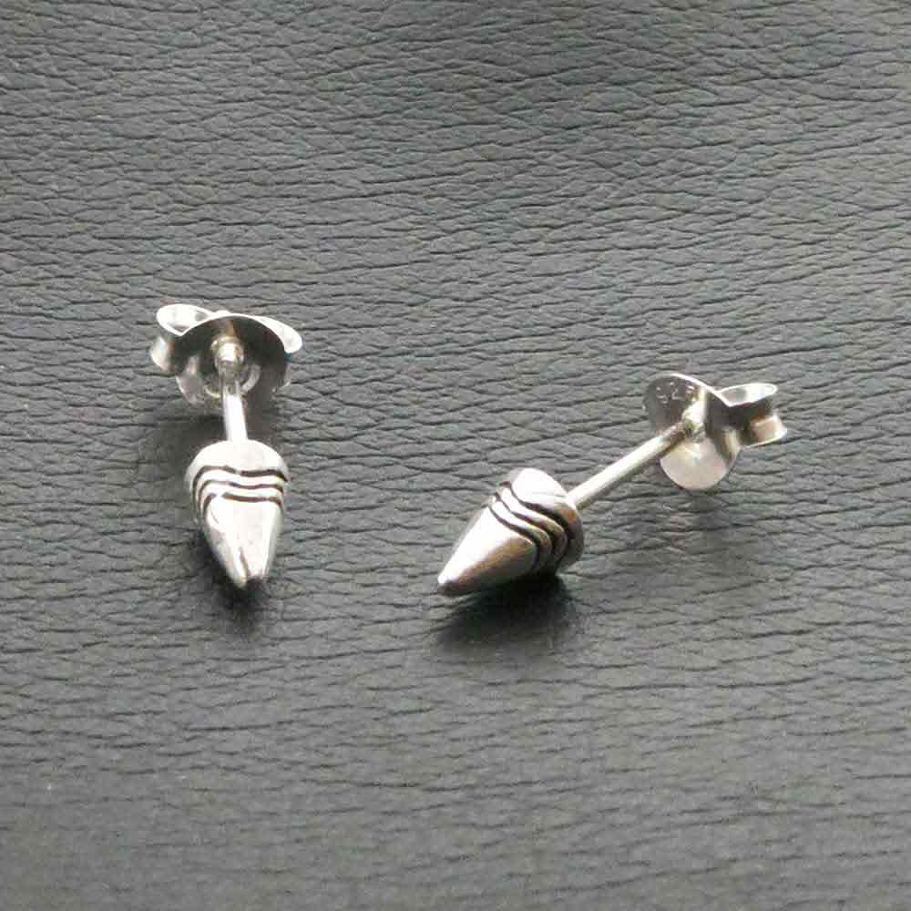 Spitze Ohrstecker Silber Schmuck 925er Sterlingsilber Ohrring