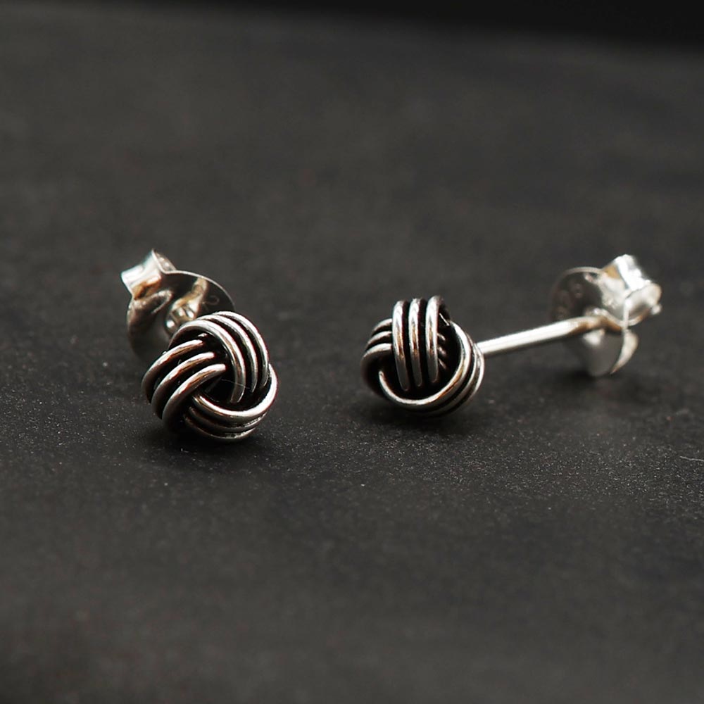 Knoten Ohrstecker Ohrschmuck Silber 925 Ohrring
